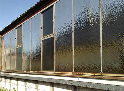 Sonnenschutzfolie für Drahtglas