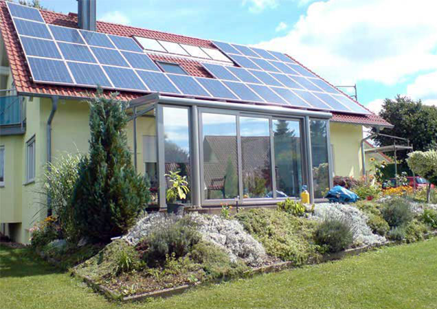 Sonnenschutzfolie für Wintergärten von außen von links Sonnenschutzfolie für Wintergärten von außen von links